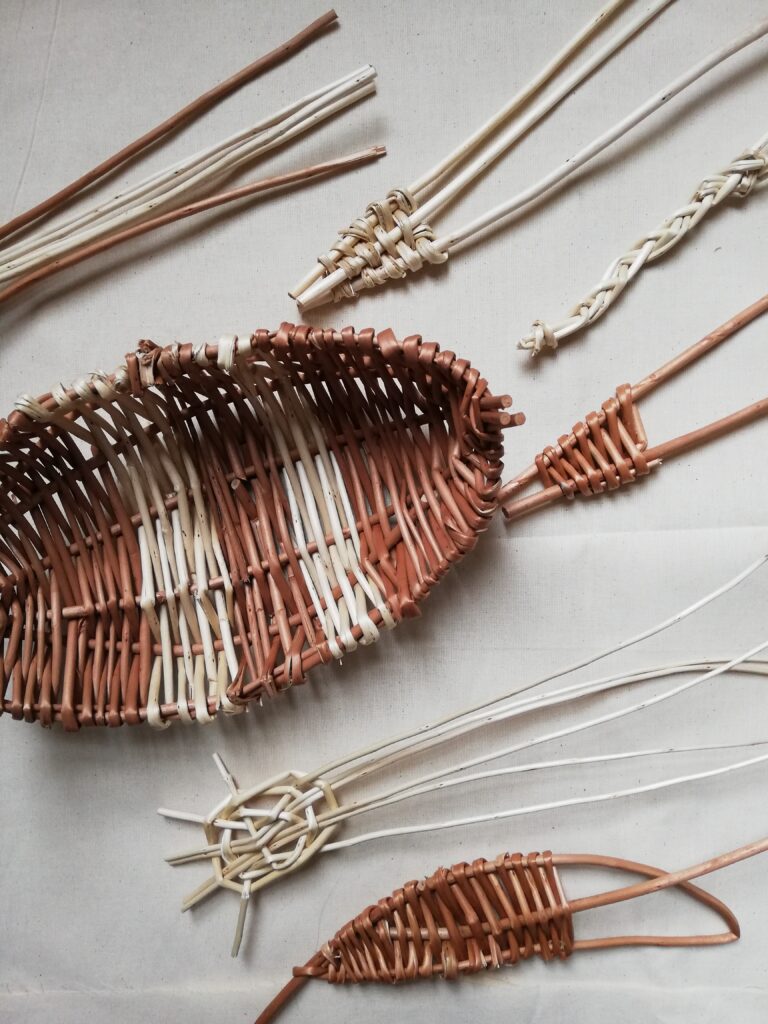 Willow branches made into drumsticks